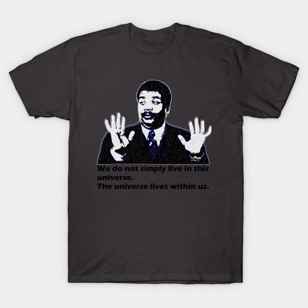 Space Neil Tyson funny design T-Shirt by Awe Cosmos Store